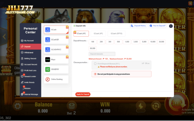 Can withdraw money by gcash