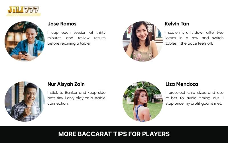 More Baccarat Tips for Players