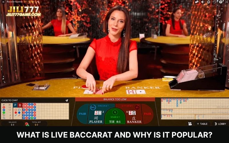 Live Baccarat with real dealers at Jili777