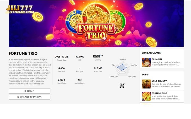 Unlock the power of three mystical jade coins