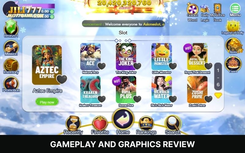 Explore diverse gameplay and graphics