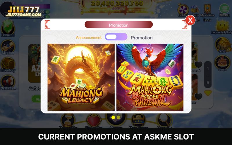 Claim promotions at Askme