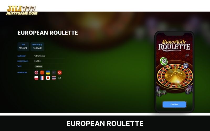 Spin the European wheel with fair odds