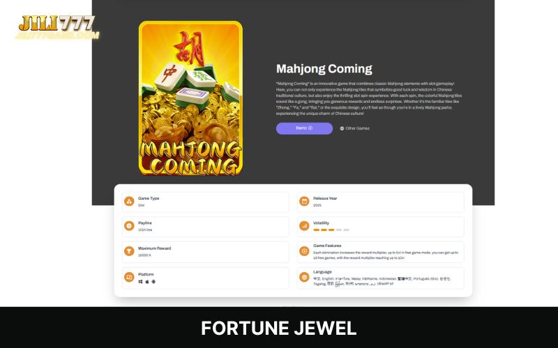 Mahjong Coming slot review