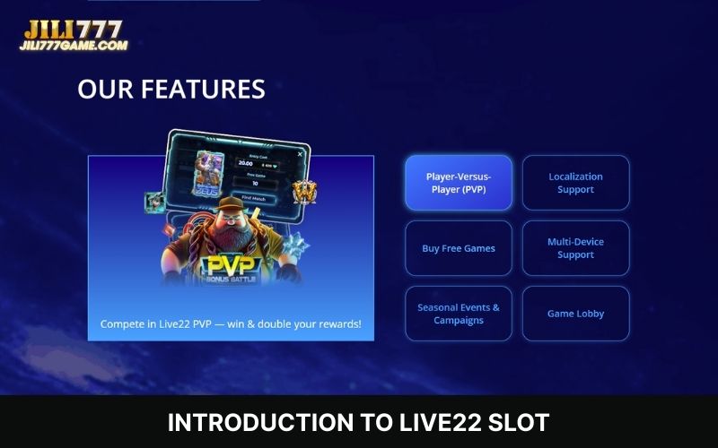 Key features that highlight the advantages of Live22 Slot