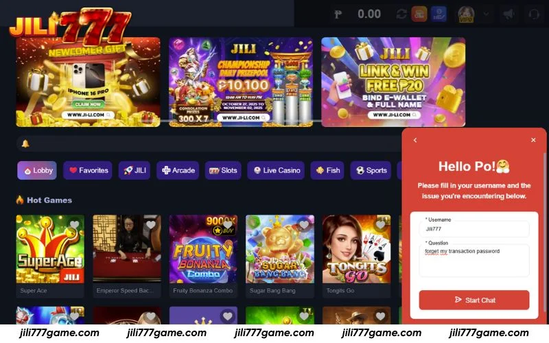 Quick reset via live chat