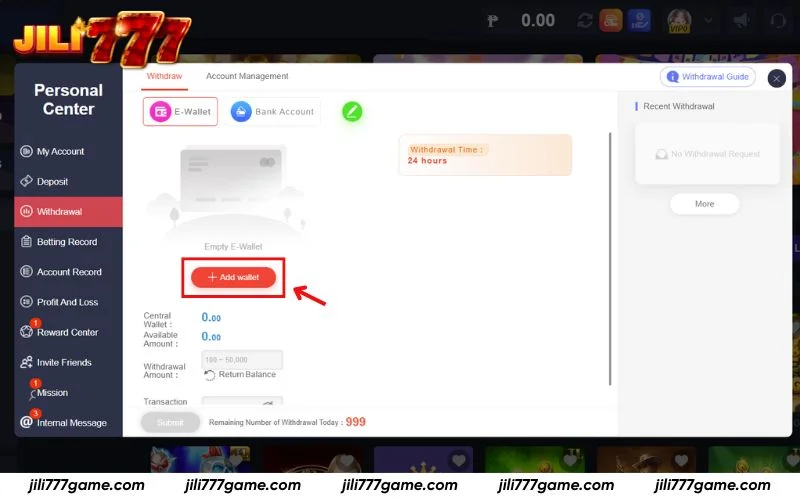 Connect your wallet or bank to withdraw