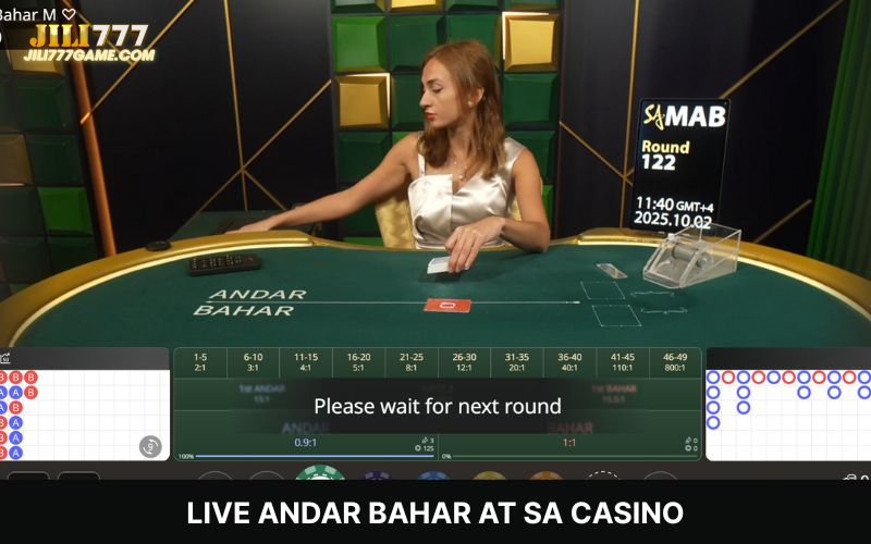 Live Andar Bahar at SA Casino