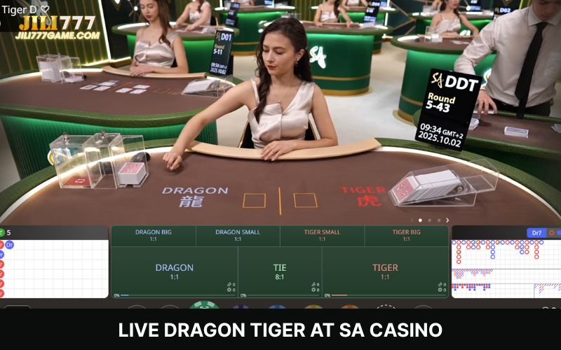 Live Dragon Tiger at SA Casino