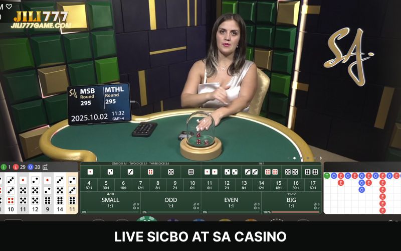 Live Sicbo at SA Casino