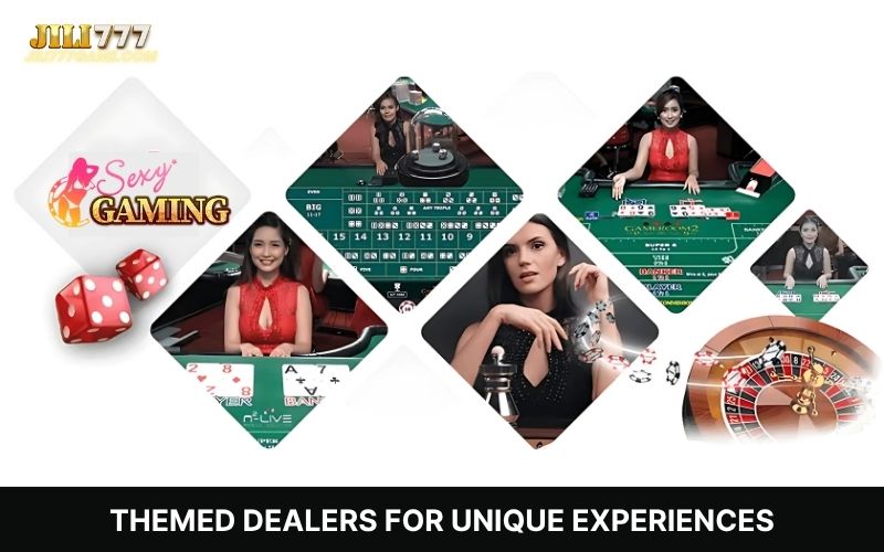 Unique themed dealers for every player’s taste