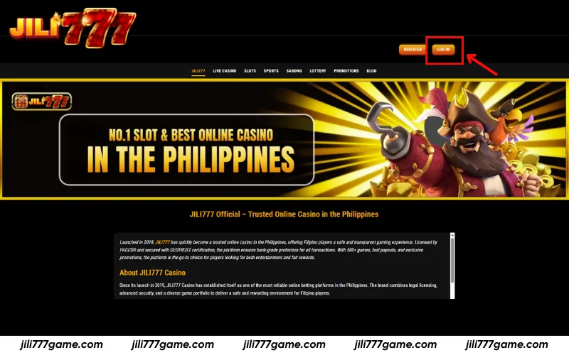 Official Jili777 website for safe and easy login access