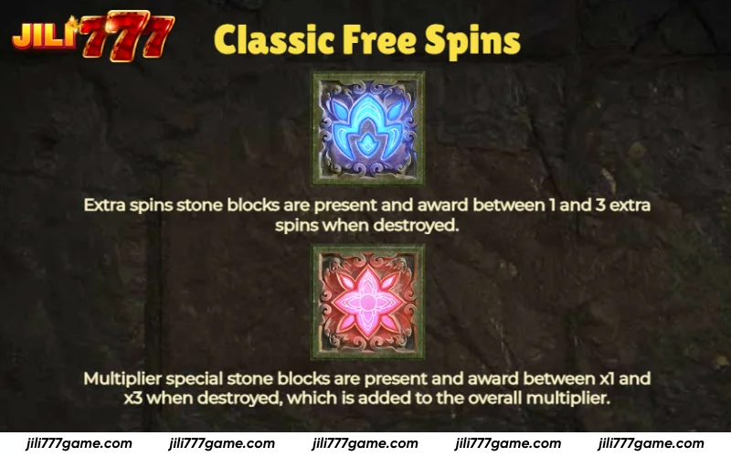 Ancient Tumble How to Play - Classic mode adds extra spins and multipliers.