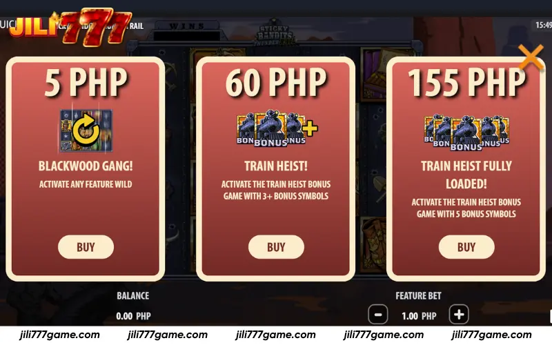 Sticky Bandits Thunder Rail How to Play – Buy Feature options