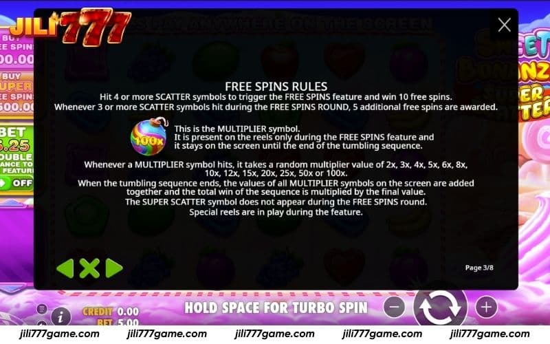 Sweet Bonanza Super Scatter Guide - Free Spins Rule