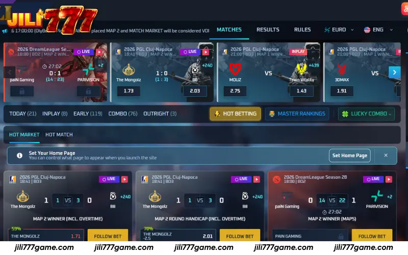 TF-Sports eSports hall overview on Jili777