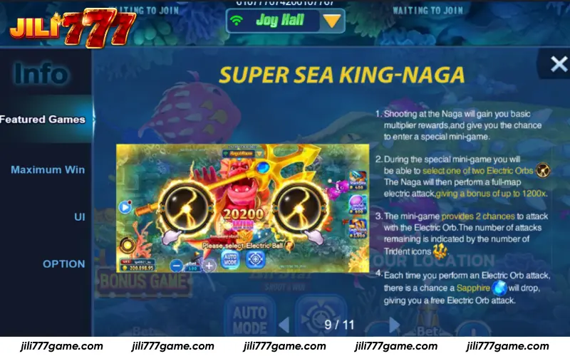 Naga electric orb lightning bonus attack