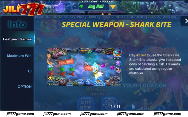 Shark Bite increased fish capture attack