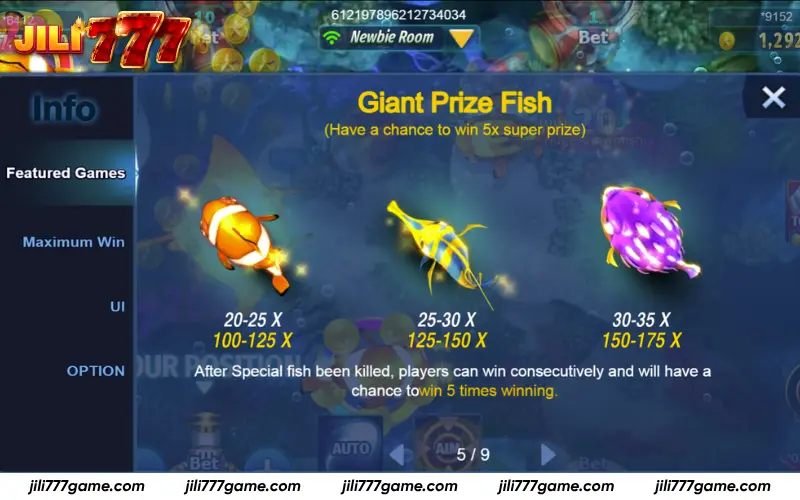 High-value fish with bonus payouts