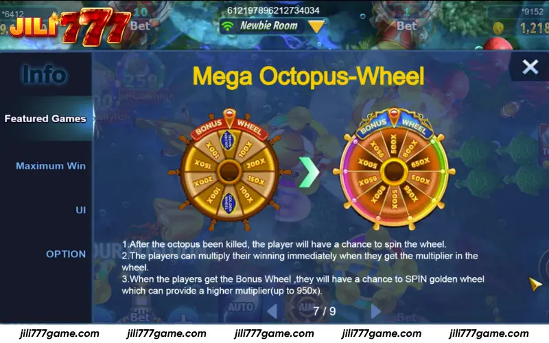 Bonus wheel with high multiplier rewards