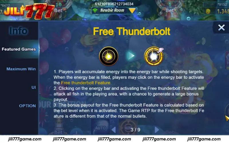 Energy-based thunder attack for big wins