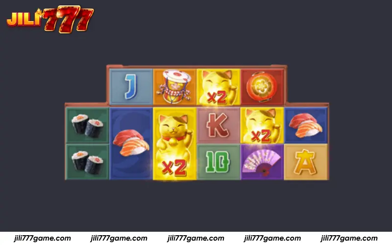 Cat symbols boosting win multipliers