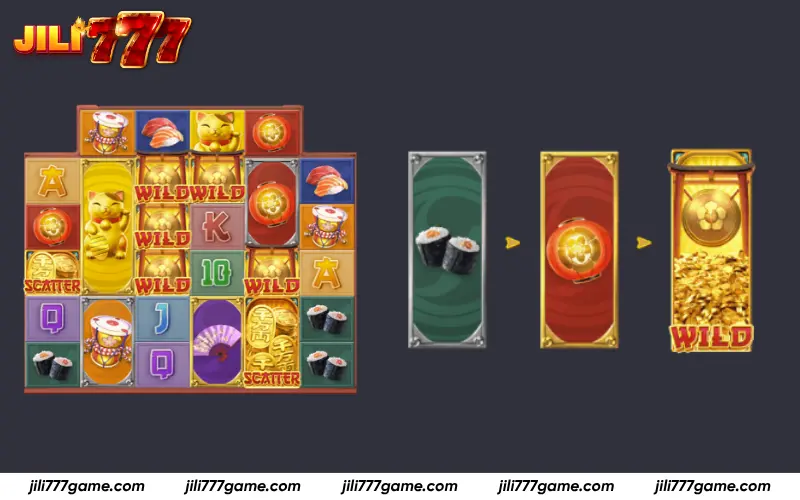 Symbol upgrades leading to wild transformation