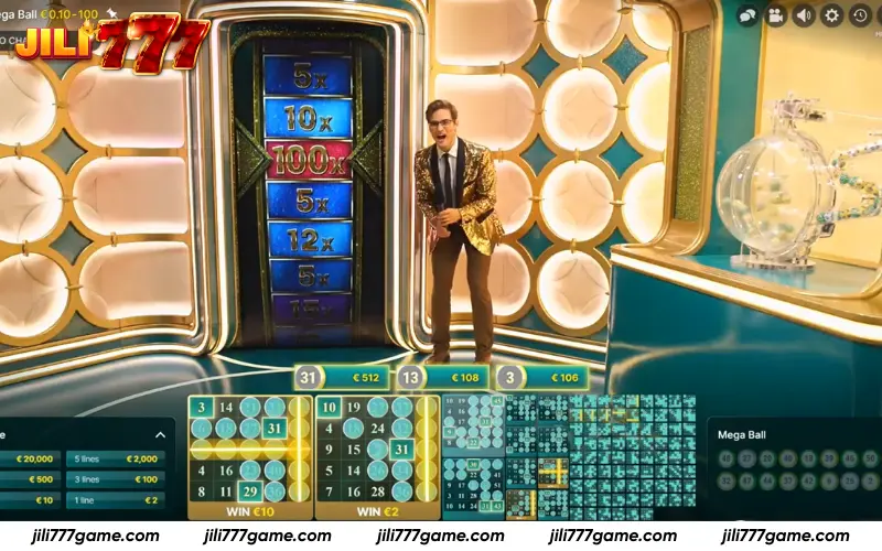 Multiplier board during the bonus round