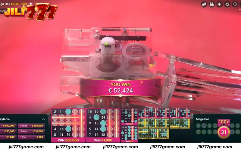 Large payout after multiplier bonus round