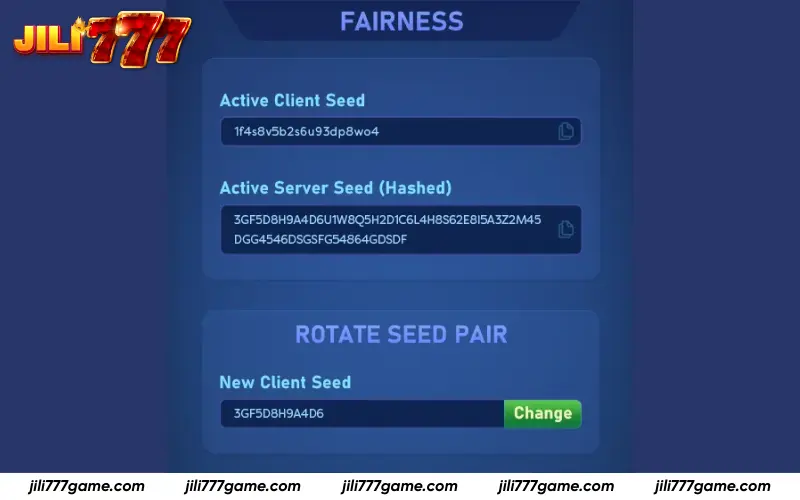 Provably Fair & Seed Verification System