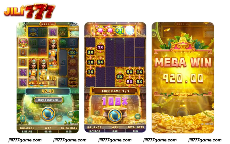 Queen of Inca gameplay and cascading system