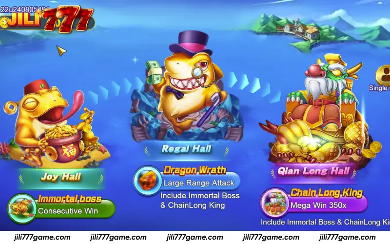 Royal Fishing hall levels and gameplay modes