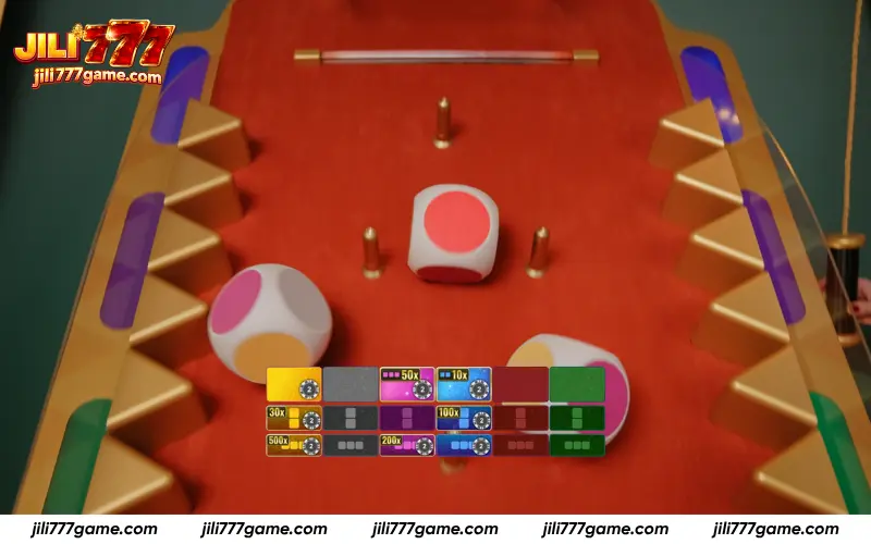 Dice roll with random multipliers in action