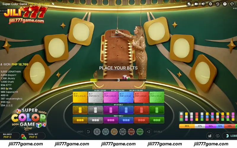 Choose your bets across different color options