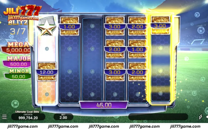 Ultimate Goal Blitz cash and jackpot symbols