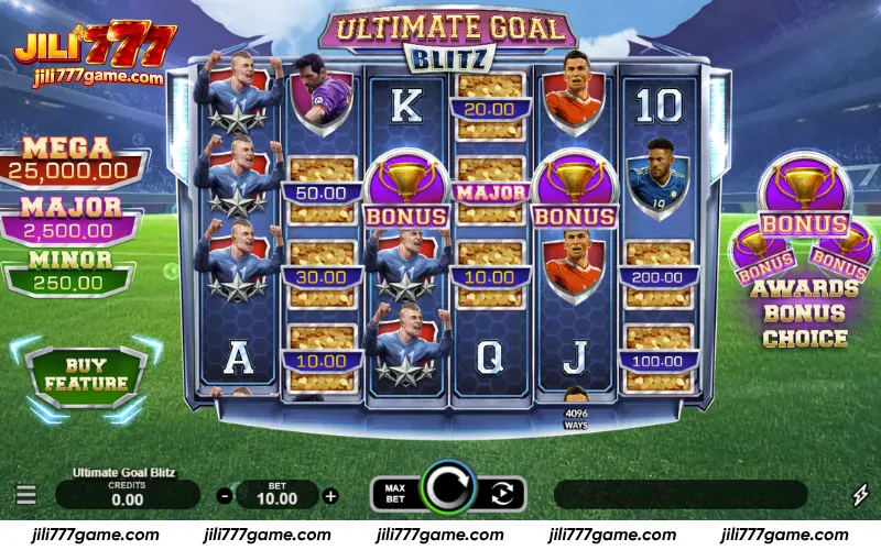 Ultimate Goal Blitz football slot overview